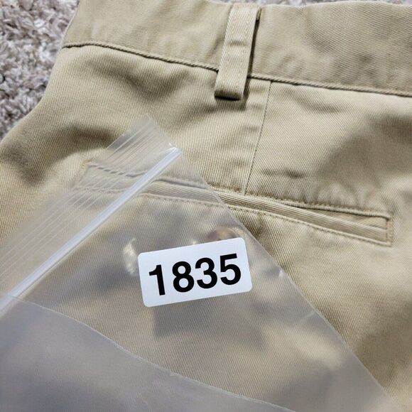 LL Bean Pants Mens 36x29 Beige Classic Fit Chino Casual Preppy Khaki - Picture 7 of 7